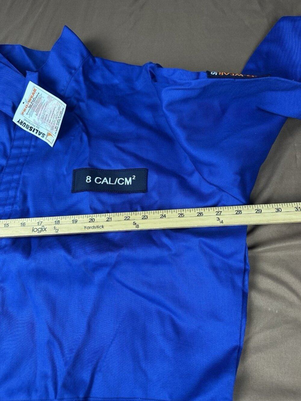 Salisbury Honeywell Arc Flash Coverall 2XL 8 Cal/cm2 HRC 2 Blue ACCA 8 BL NWT - Picture 7 of 13